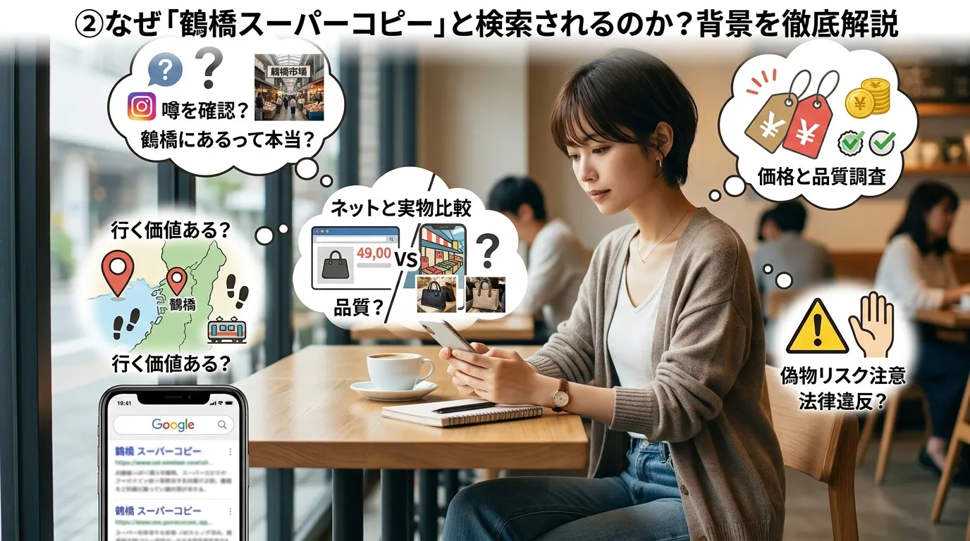 ② なぜ「鶴橋 スーパーコピー」と検索されるのか？その背景を解説.webp