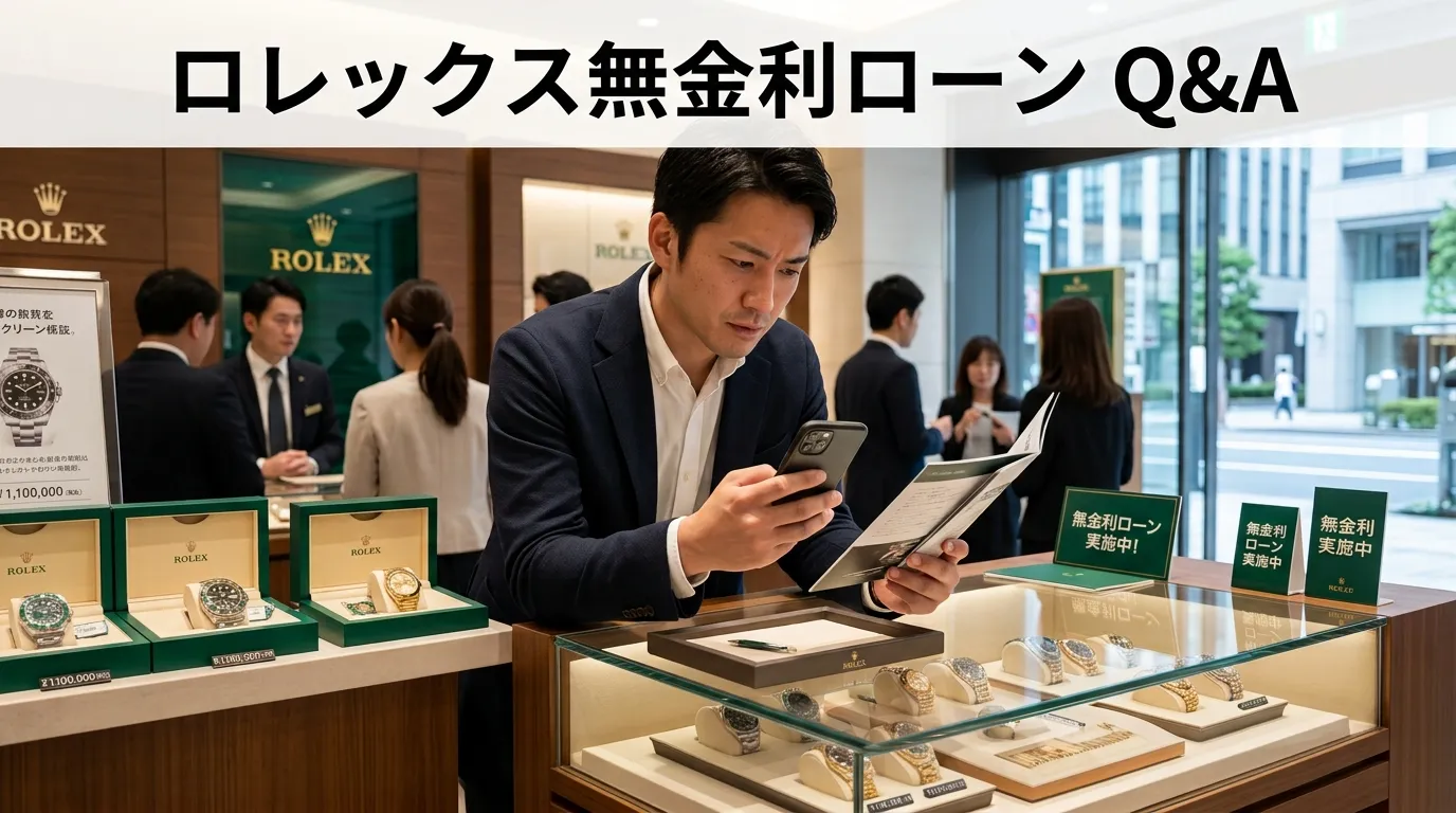 ⑧ よくある質問｜ロレックス無金利ローンQ&A.webp