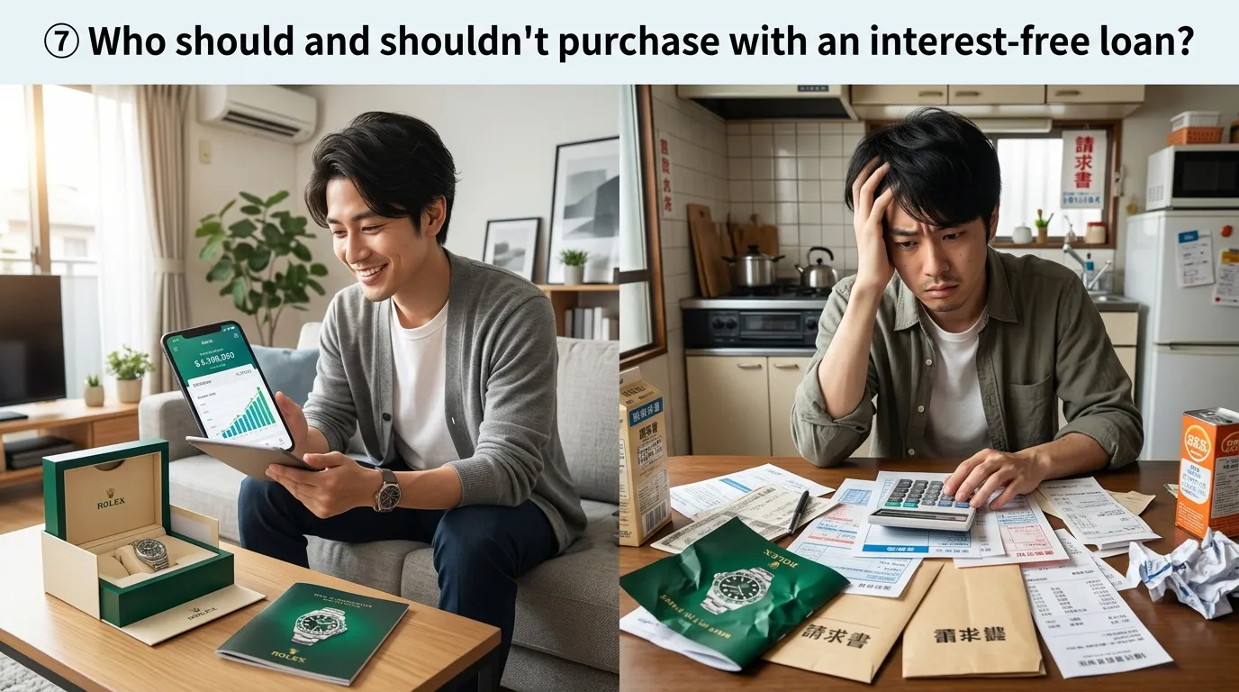 ⑦ 無金利ローンで購入するのがおすすめな人・向いていない人.webp