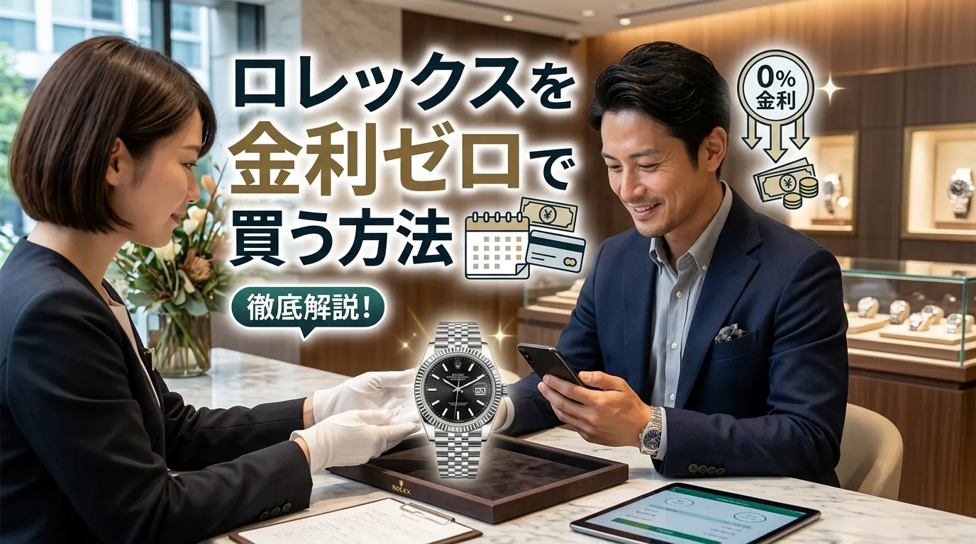 ロレックス 時計 無金利ローン完全ガイド｜月々いくらで購入できる？分割払いの仕組み・審査条件・後悔しない賢い買い方を徹底解説