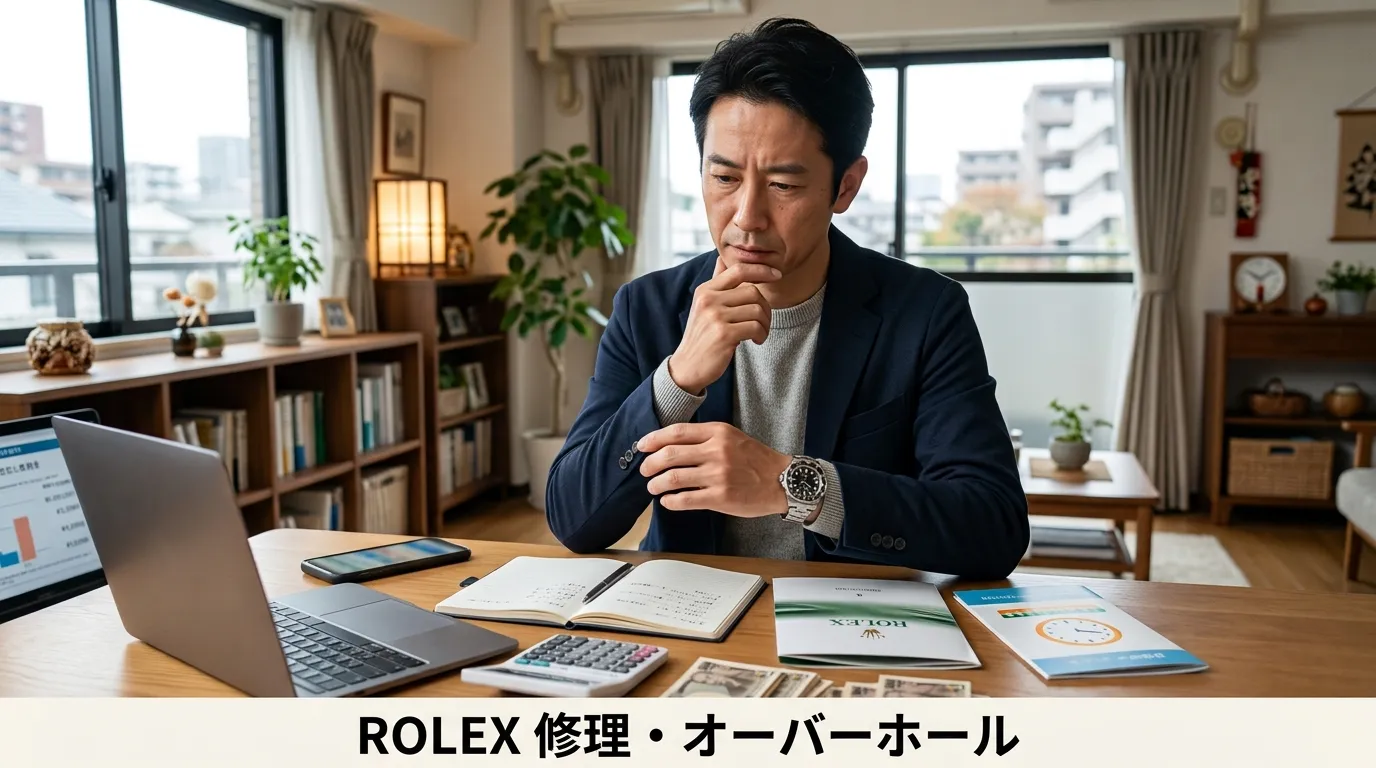 ロレックス 時計 修理 値段はいくら？オーバーホール・ガラス交換・部品交換の費用相場から正規店と修理専門店の違いまで徹底解説
