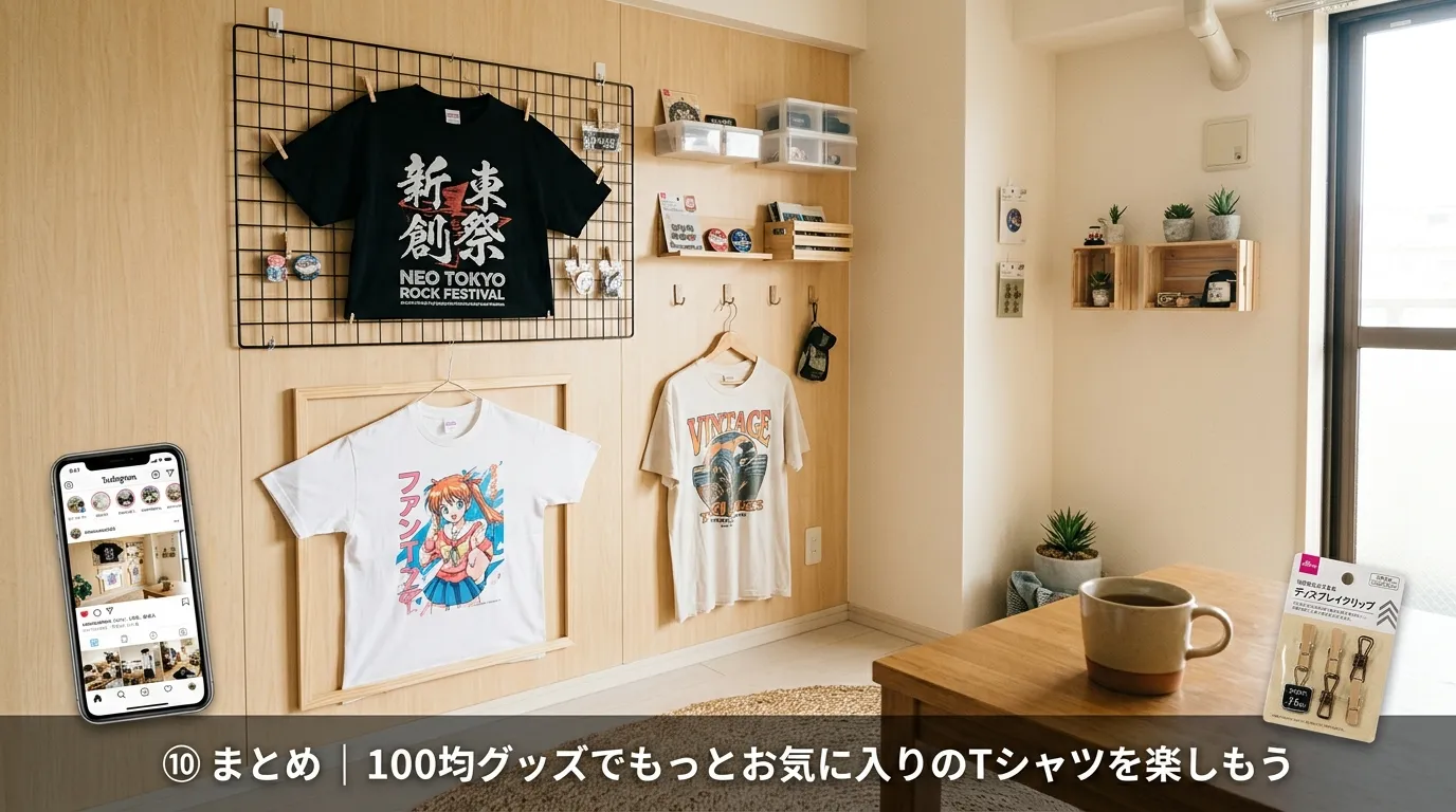 ⑩ まとめ｜100均アイテムでお気に入りのTシャツをもっと楽しもう.webp