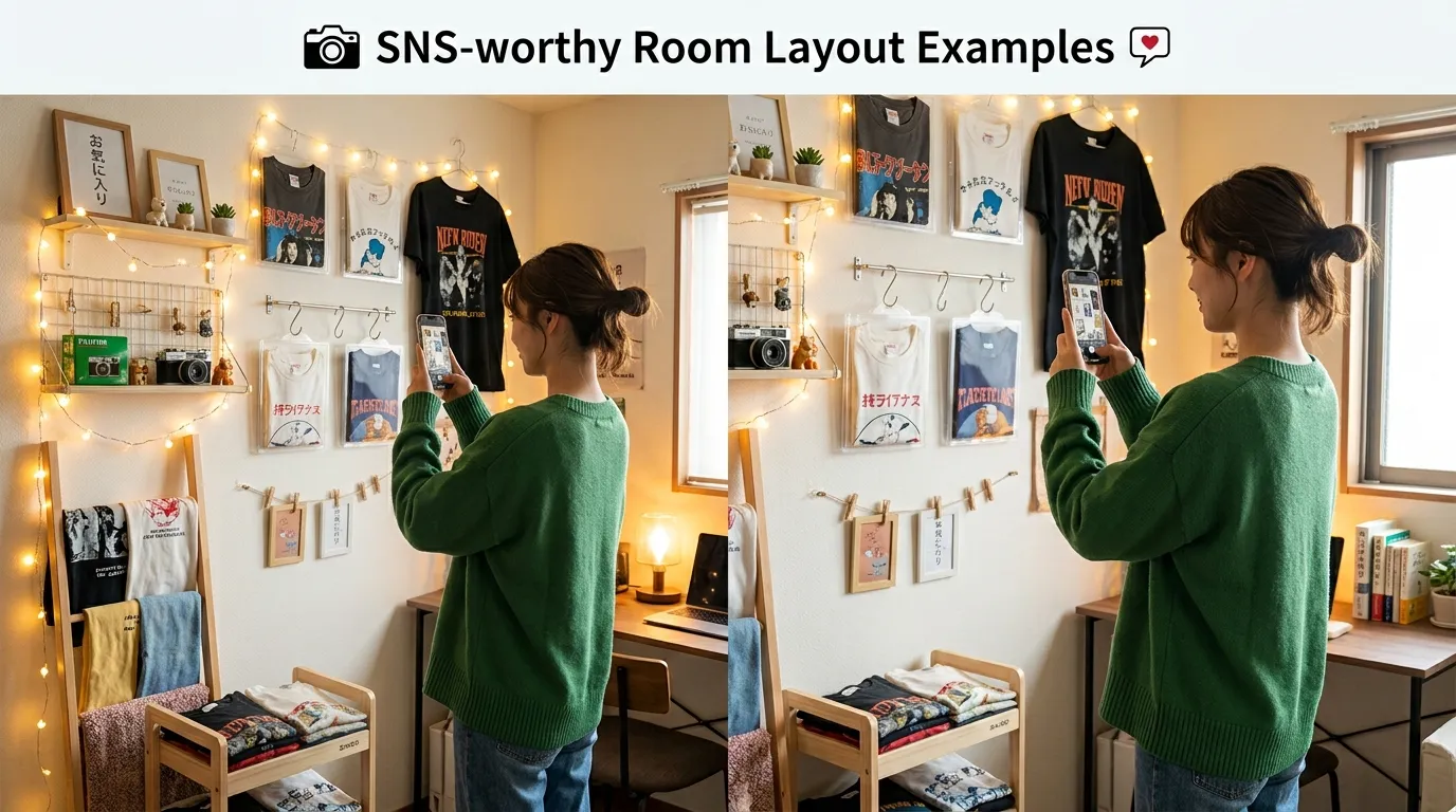 ⑧ SNS映えする部屋づくりレイアウト実例.webp