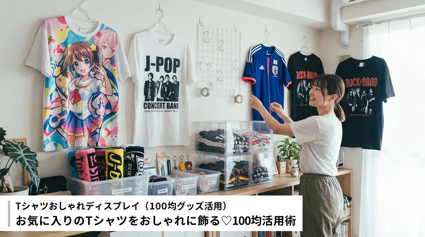 Tシャツ 飾り方 100均完全ガイド｜ダイソー・セリアだけでできるおしゃれな壁掛け・賃貸OK・推し活収納アイデアまで徹底解説
