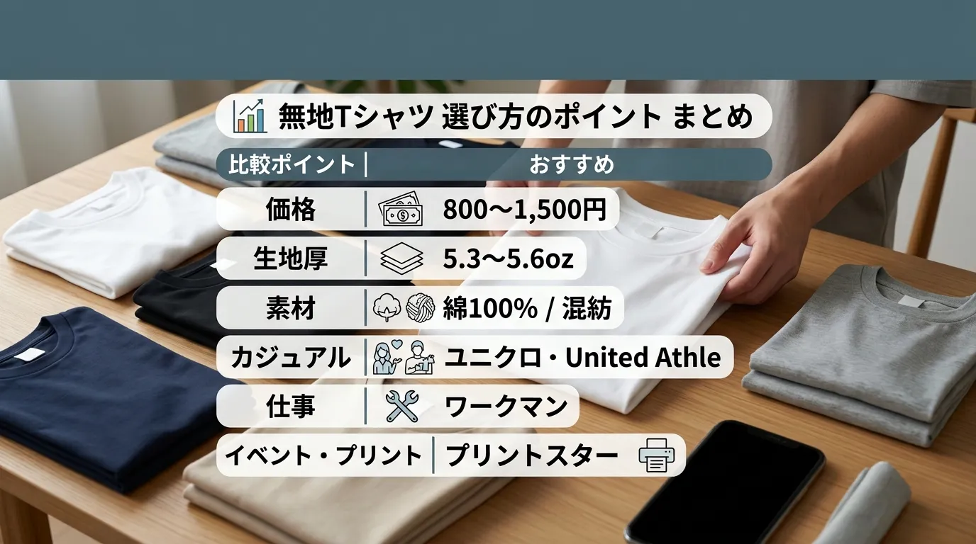 ⑩ まとめ｜安くても長く着られる無地Tシャツを選ぼう.webp