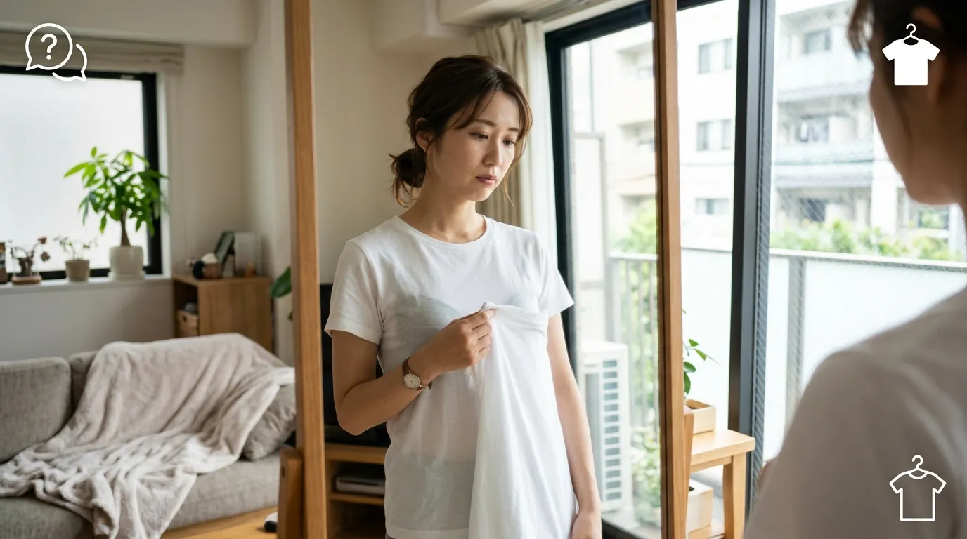 ⑦ よくある質問｜白Tシャツの透け感Q&A.webp