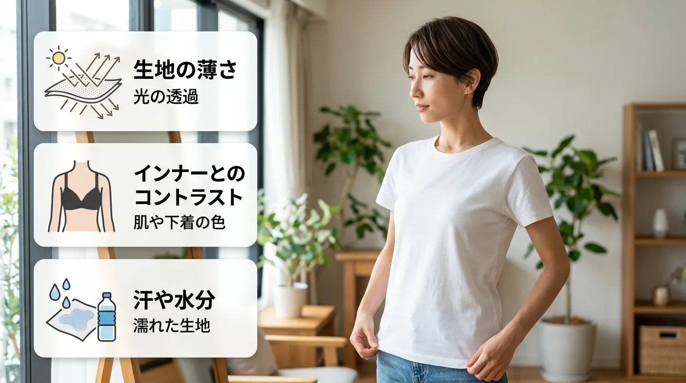 ② なぜ白Tシャツは透ける？主な原因を解説.webp