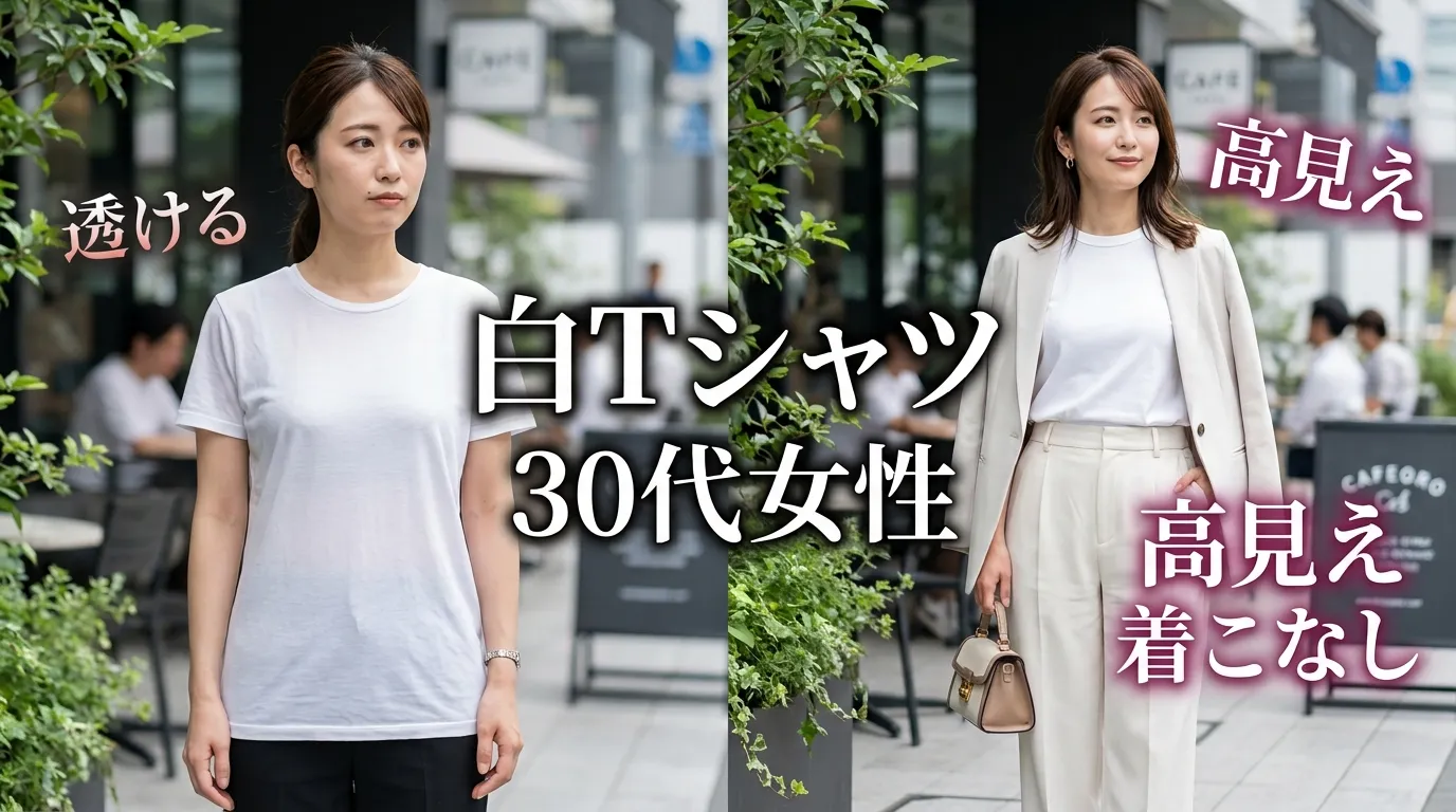 白Tシャツが透けるとダサい？ 30代女性が失敗しないための原因・選び方・高見えする着こなし完全ガイド