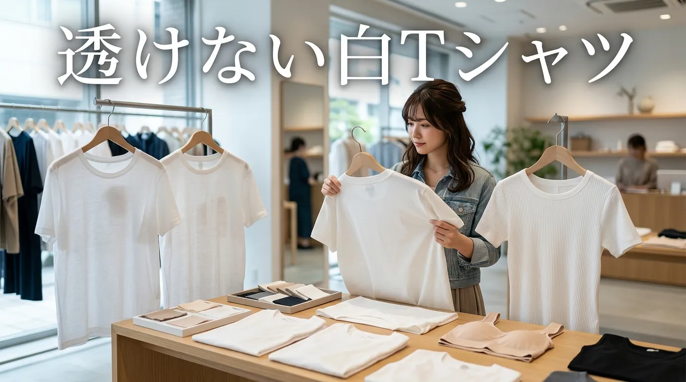 白Tシャツ レディースで透けないものを選ぶ方法｜下着が見えない人気素材・厚さ・色・おすすめの選び方を徹底解説