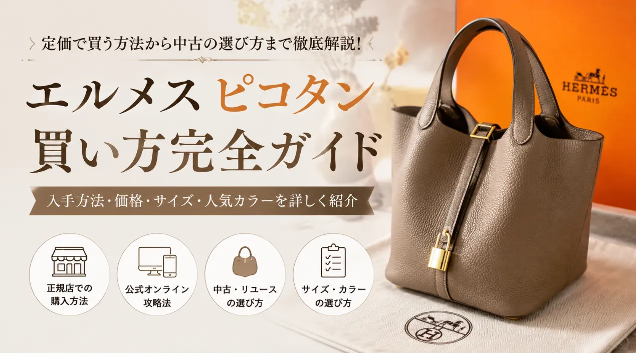【2026年最新】エルメス ピコタンの買い方完全ガイド｜正規店・オンライン・中古で入手する方法と購入成功のコツ