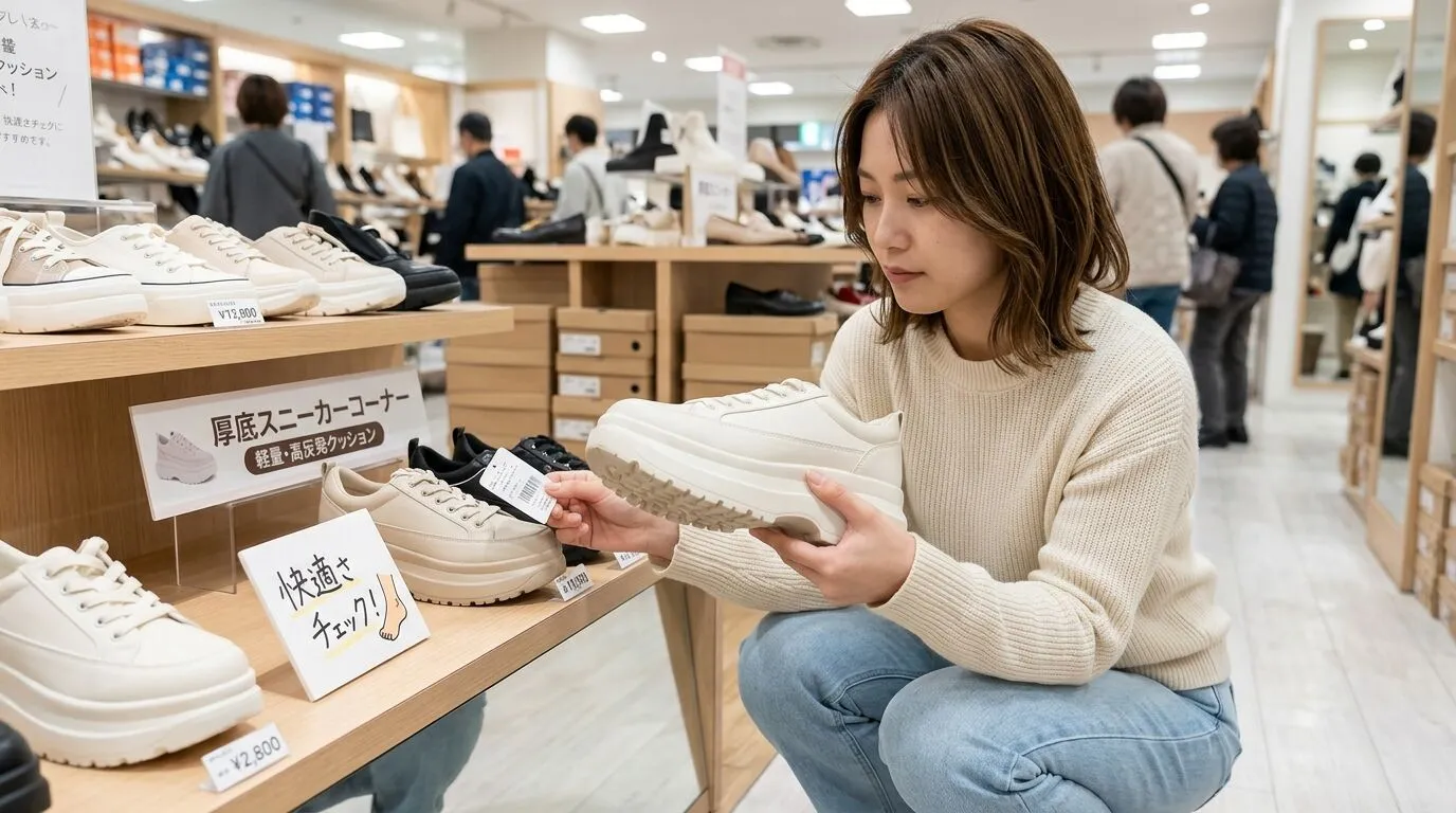 ⑤ 歩きやすい厚底スニーカーを見分けるポイント.webp