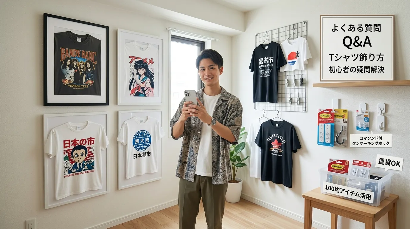 ⑦ よくある質問｜Tシャツ飾り方Q&A.webp