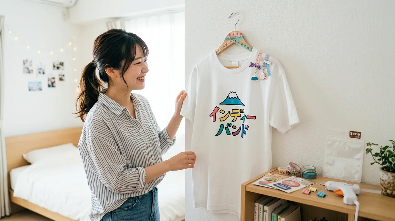 ③ 初心者でも簡単！100均Tシャツ飾り方アイデア.webp