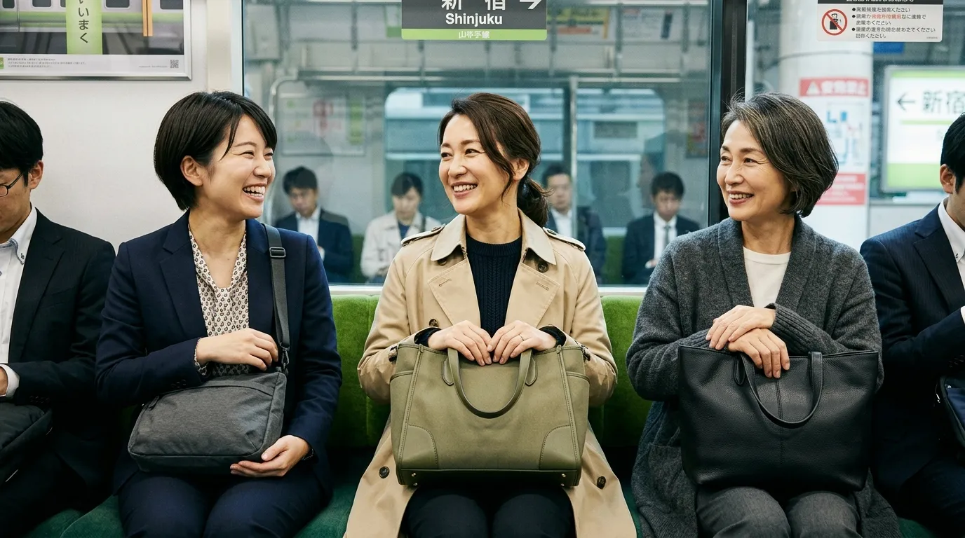 ⑦ 30代・40代・50代女性に似合う通勤バッグコーデ.webp