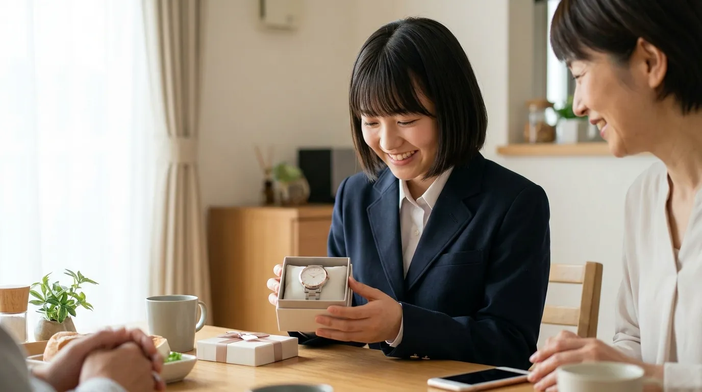 ③女子高生への入学祝い時計の予算相場はいくら？.webp