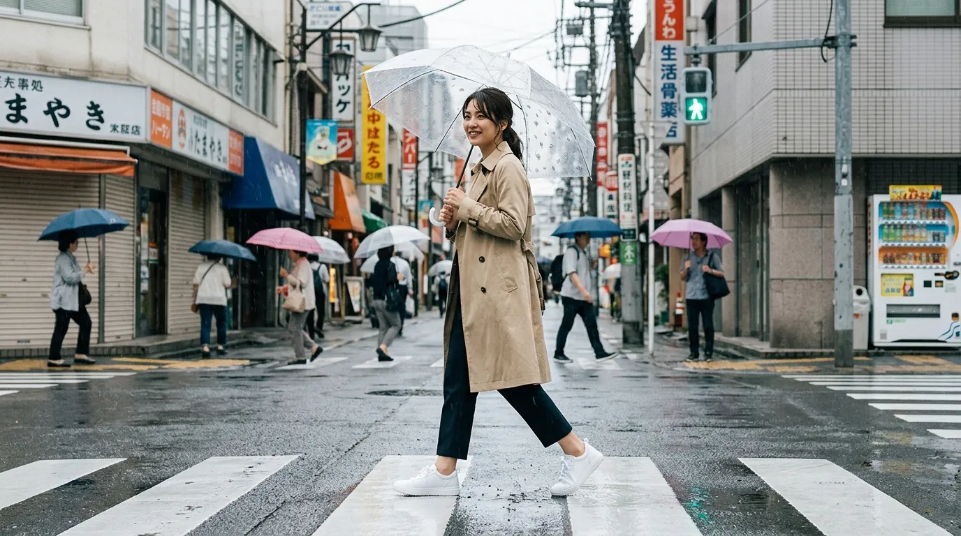 白スニーカーを雨の日にも楽しみたいなら、防水機能に注目