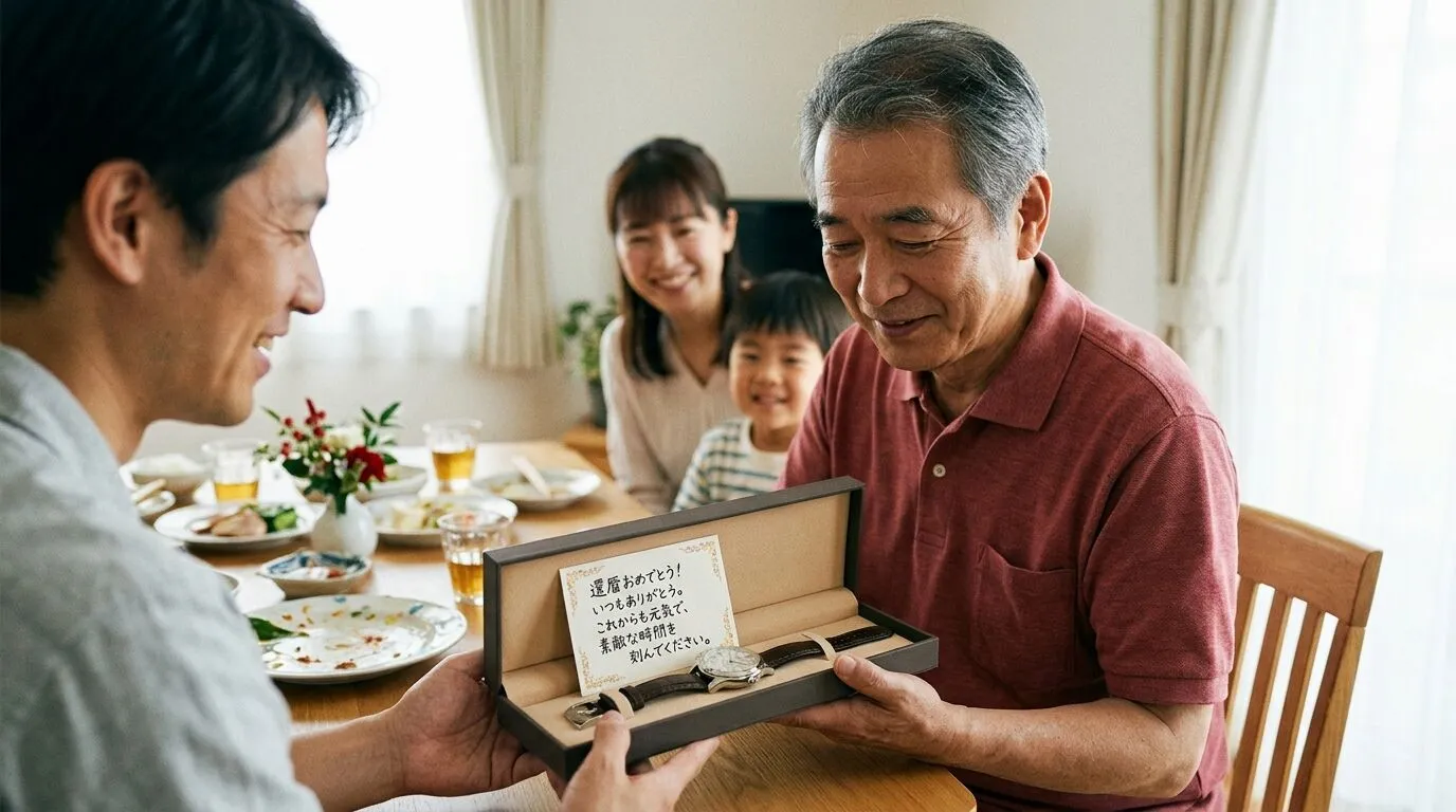 ⑨ 時計と一緒に添えたい還暦祝いのメッセージ.webp