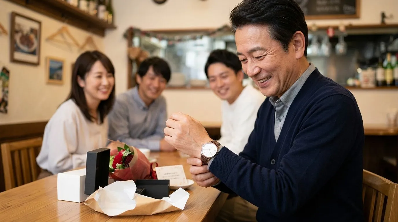還暦祝いに男性へ贈る時計の選び方｜父親・義父・大切な人に喜ばれる腕時計と予算・ブランド・名入れのポイント