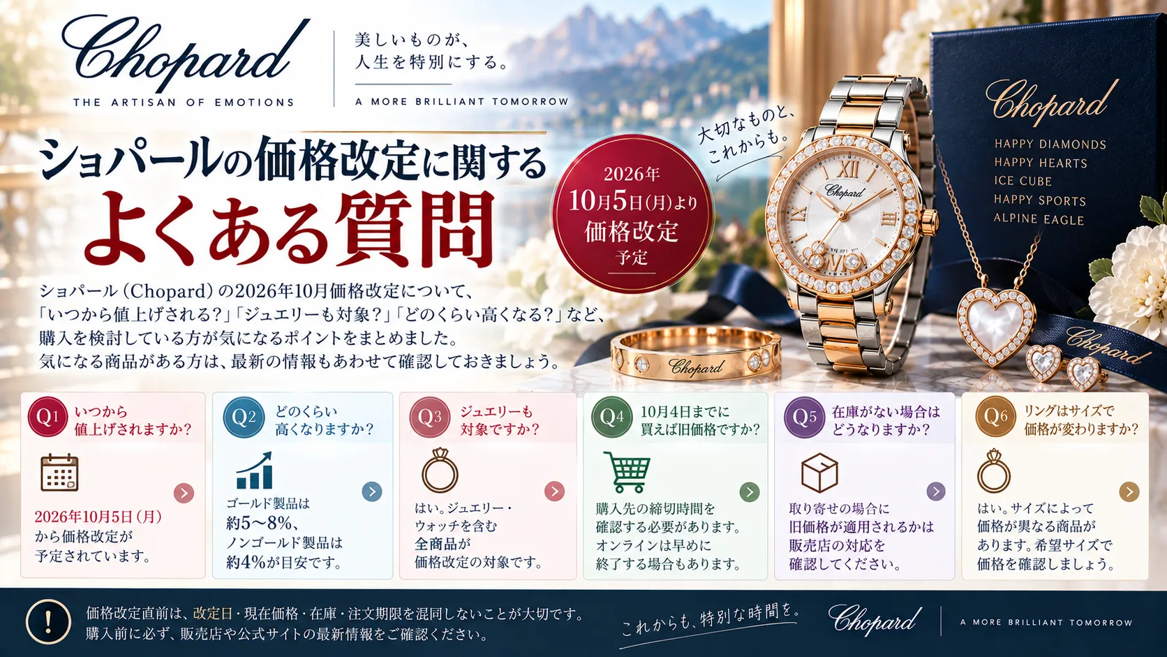 ショパールの価格改定に関するよくある質問.webp