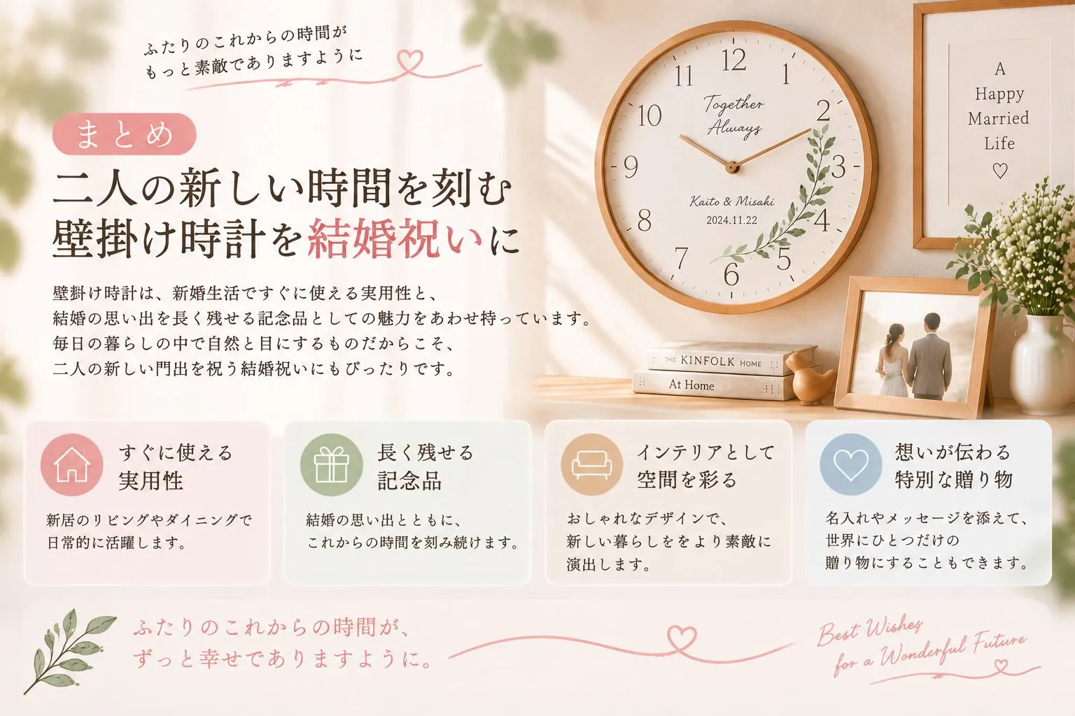まとめ｜二人の新しい時間を刻む壁掛け時計を結婚祝いに.webp