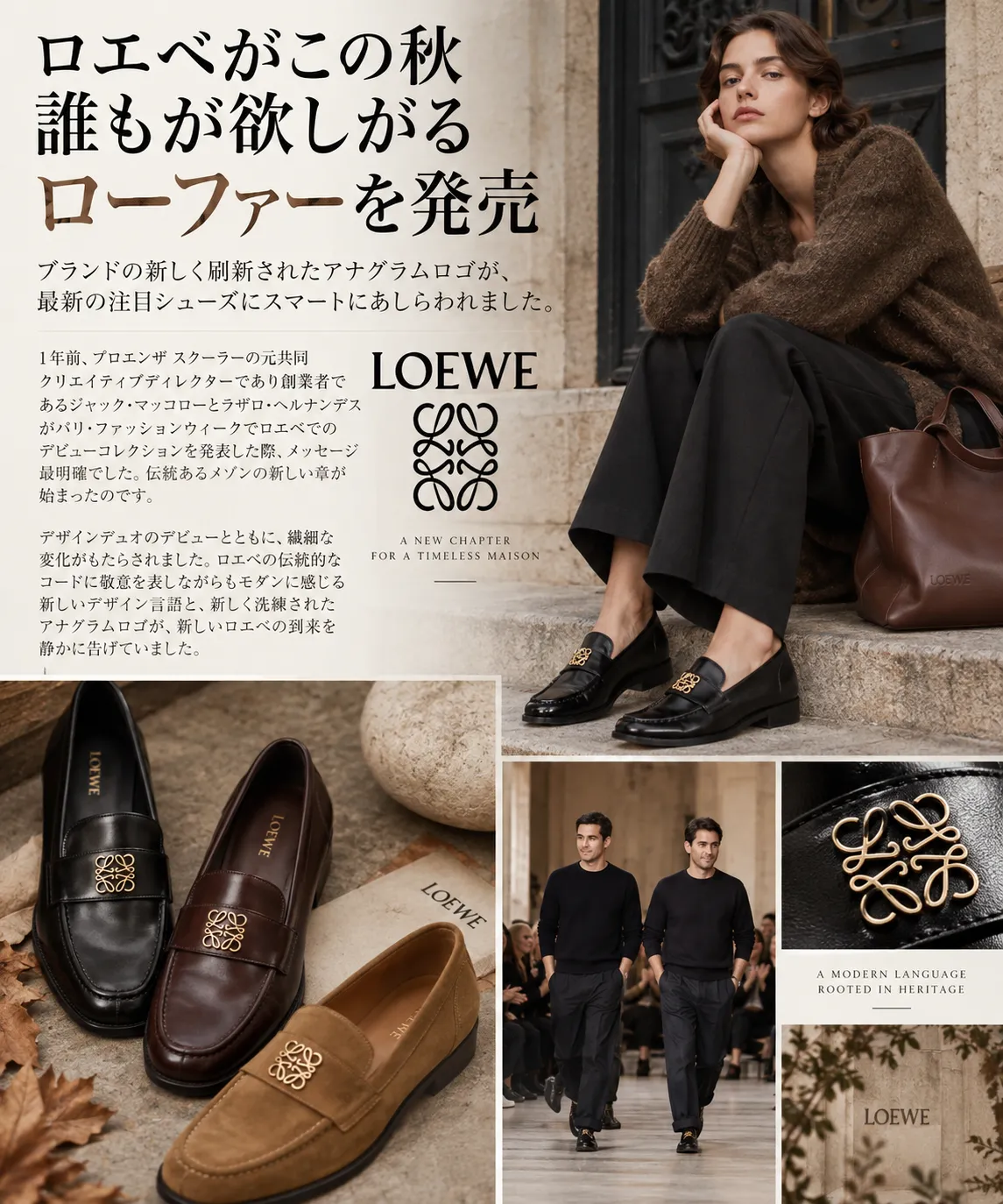 ロエベがこの秋誰もが欲しがるローファーを発売