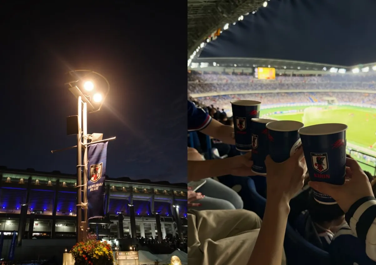 1. 左近鈴乃さんが日産スタジアムに降臨！サッカー日本代表を全力応援.webp