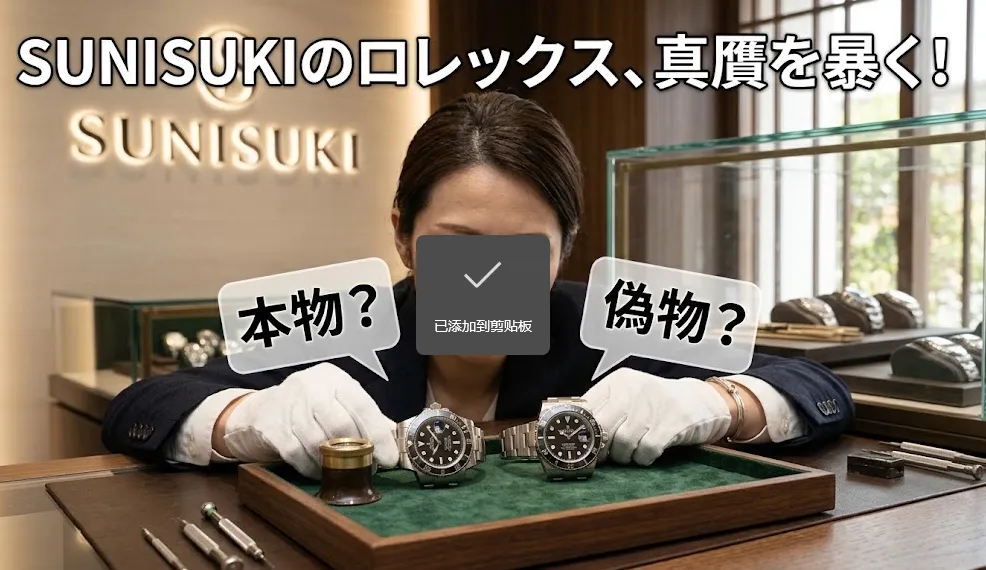 【検証】SUNISUKIのロレックスは本物？偽物？SNSで話題の真相と購入前に知るべき注意点