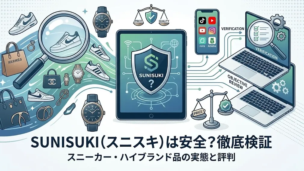 【検証】SUNISUKIのハイブランド品やスニーカーは買っても大丈夫？価格の秘密と口コミ・評判まとめ