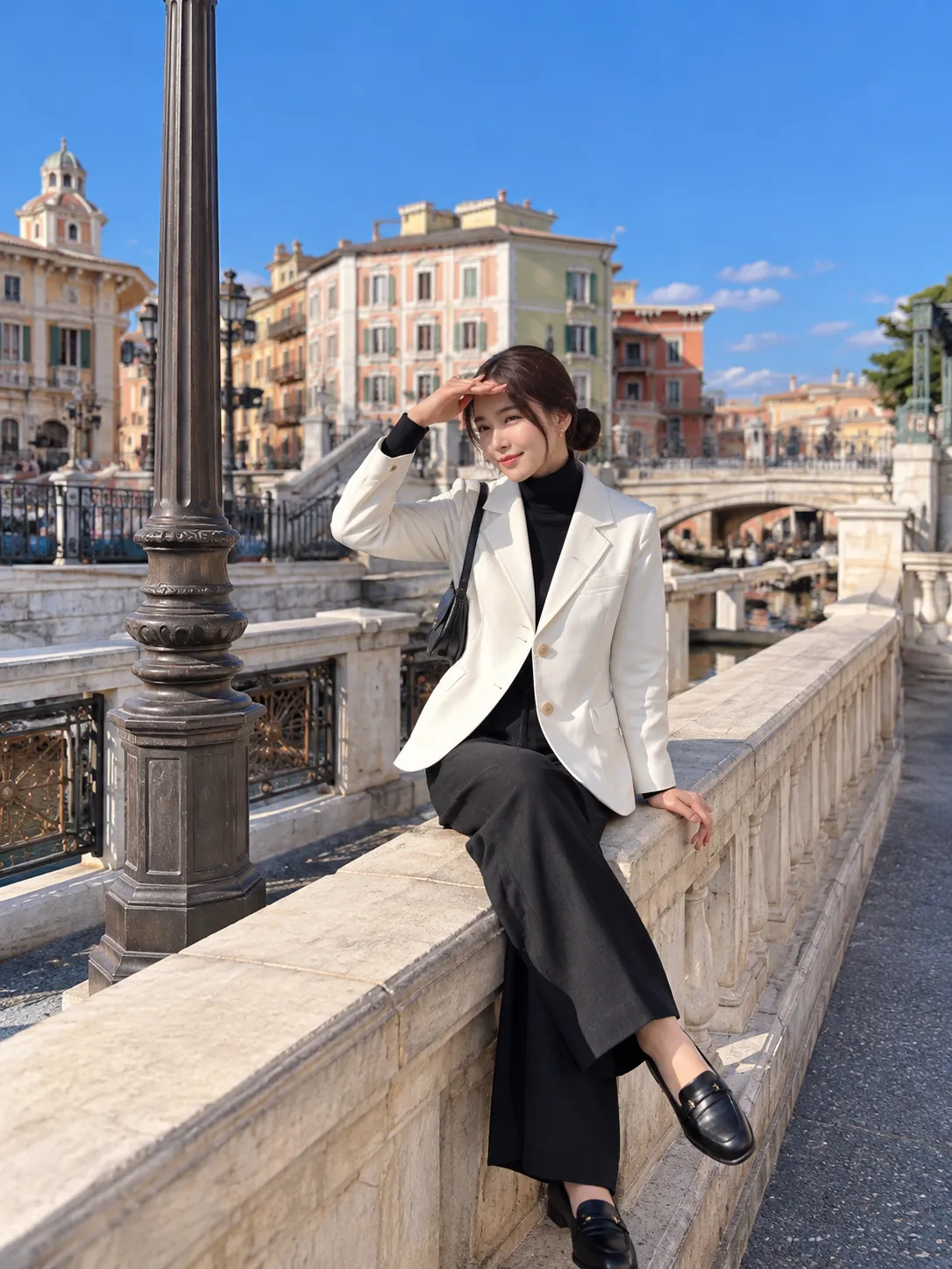 【MAXMARA】ホワイトジャケットコーデ｜白ジャケットでつくる、大人の上品モノトーンスタイル♡