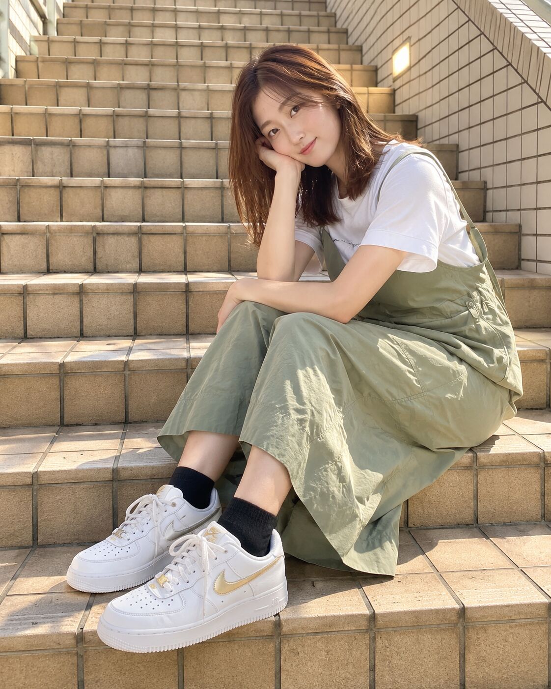 阳光阶梯上的休闲少女 (1).jpg
